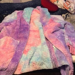 Zilcrremo multicoloured cardigan sweater size medium.